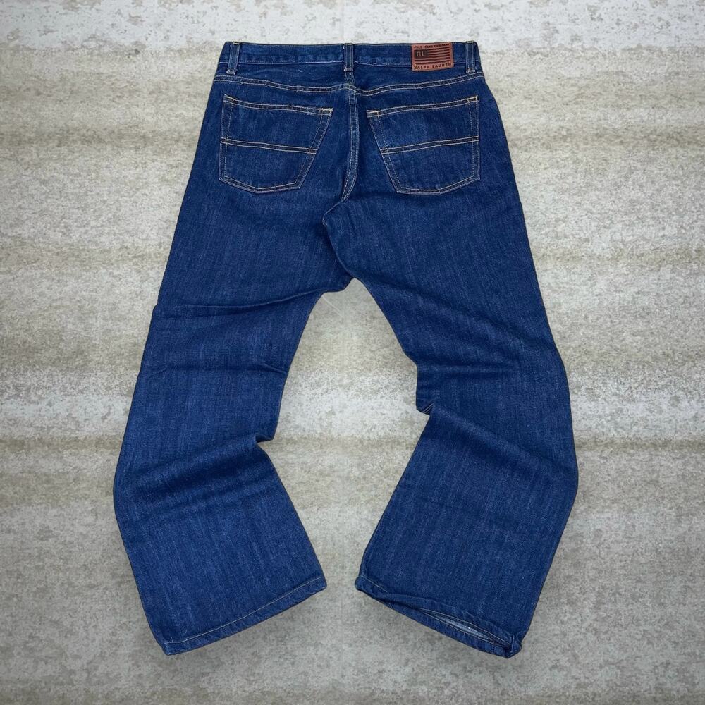 Vintage Y2K Polo Ralph Lauren Jeans Womens 8 Straight Fit Dark Wash Denim